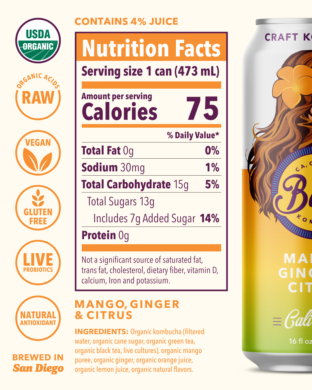 Kombucha Cali Gold