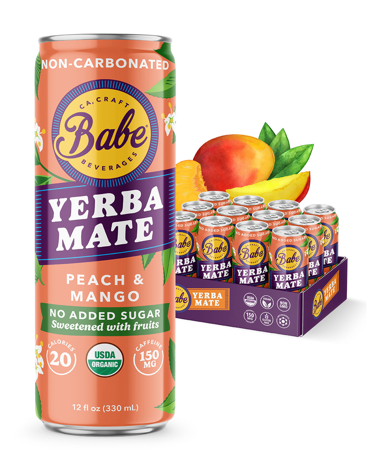 Yerba Mate Peach Mango  - NO ADDED SUGAR