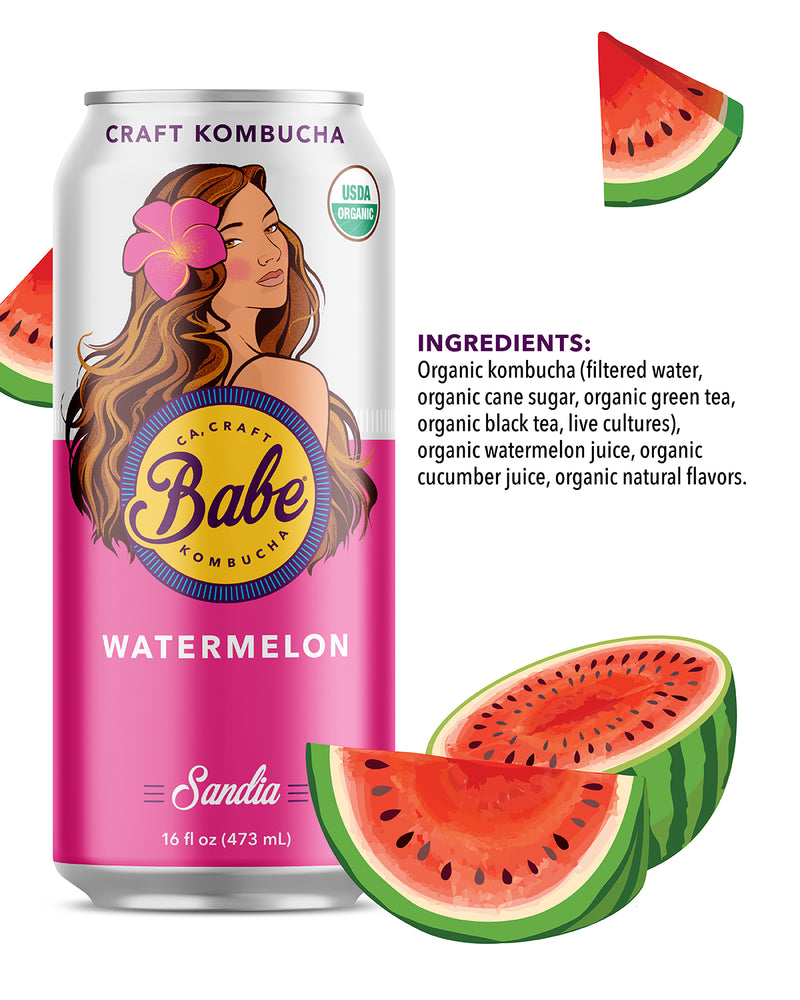 Kombucha Sandia – Babe Beverages
