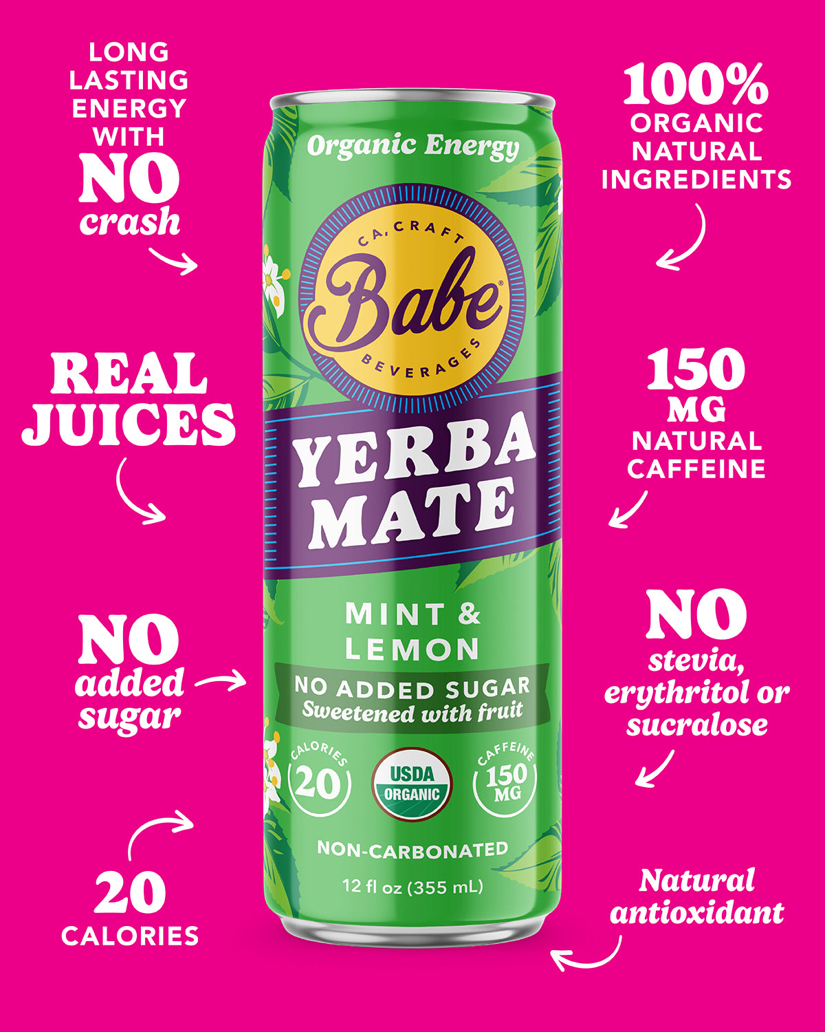 Yerba Mate Mint Lemon - NO ADDED SUGAR
